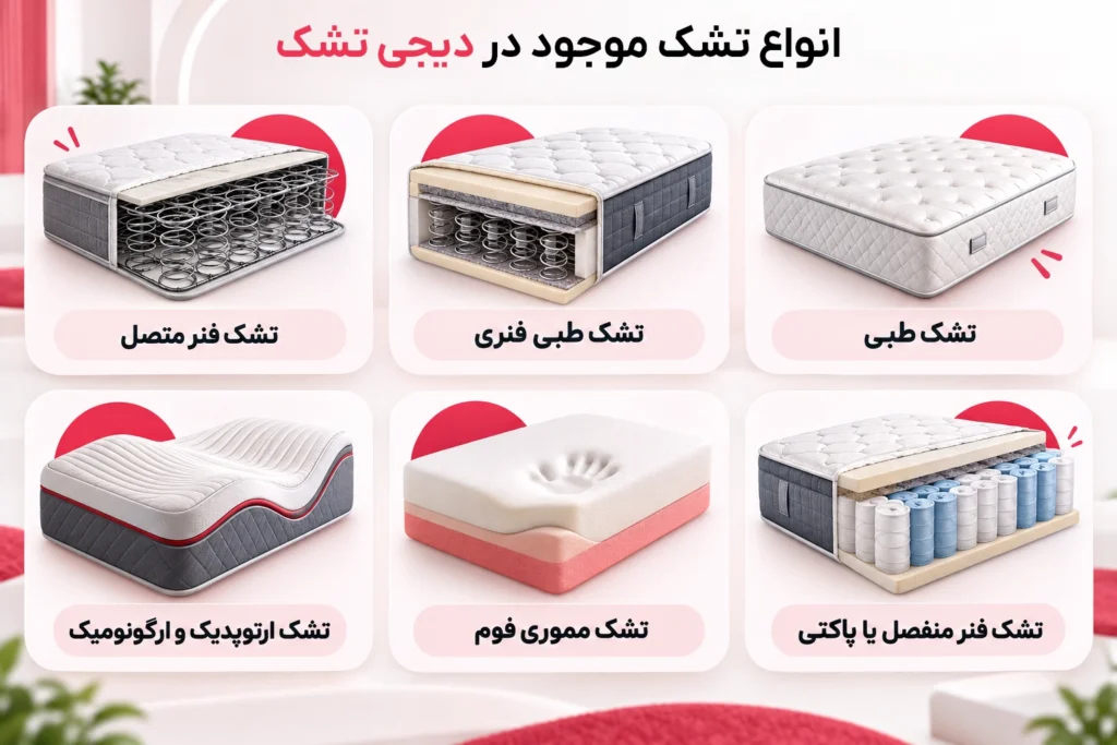 انواع تشک دیجی تشک