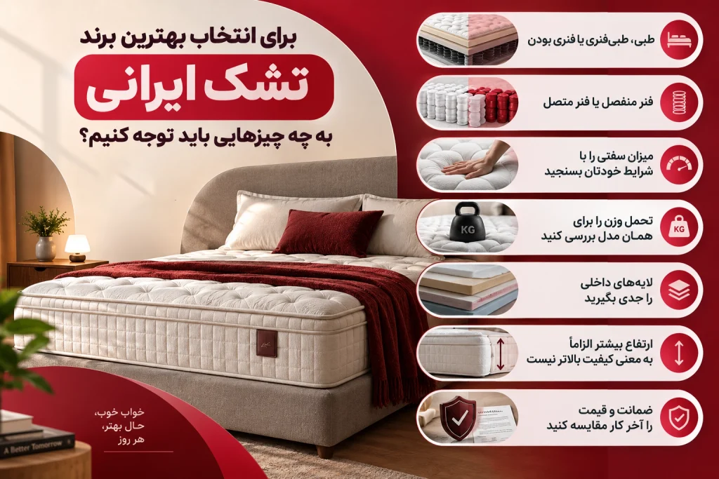 بهترین برند تشک ایرانی